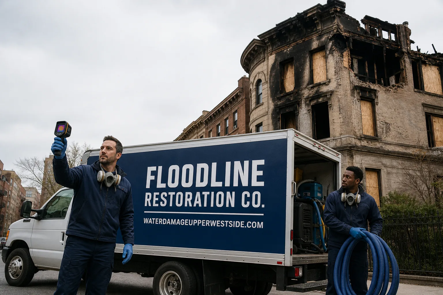 Floodline Restoration Co. damage restoration team